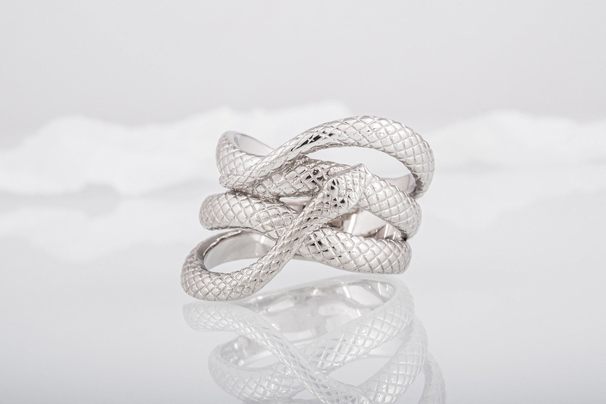 vkngjewelry Ring Handcrafted Midgard Snake Gold Ring