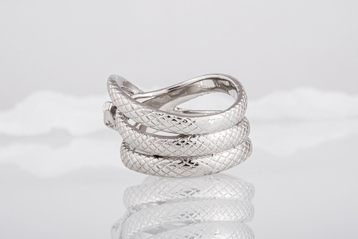 vkngjewelry Ring Handcrafted Midgard Snake Gold Ring