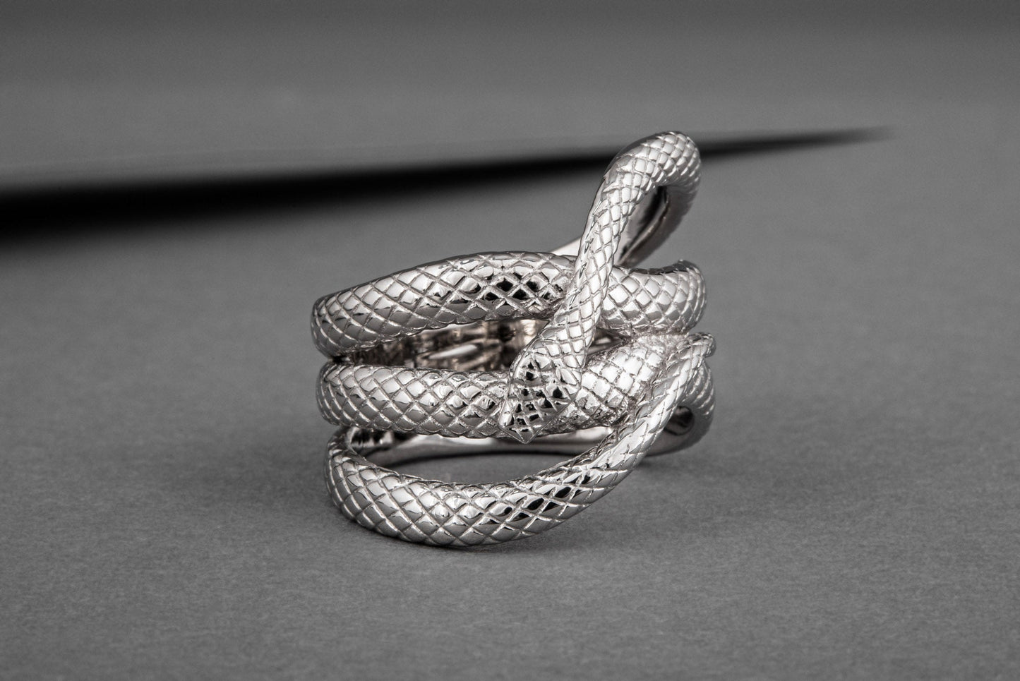 vkngjewelry Ring Handcrafted Midgard Snake Gold Ring