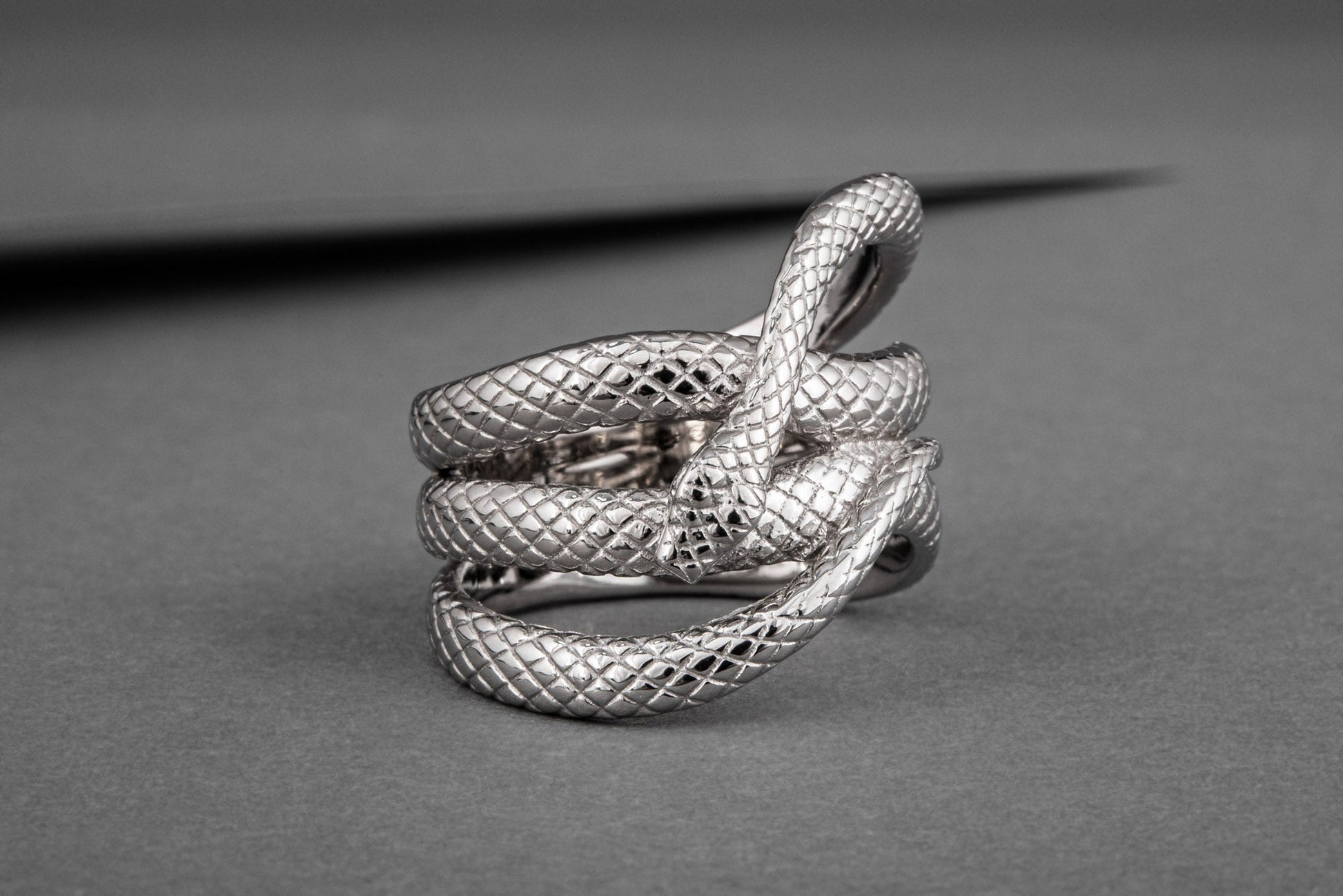 vkngjewelry Ring Handcrafted Midgard Snake Gold Ring