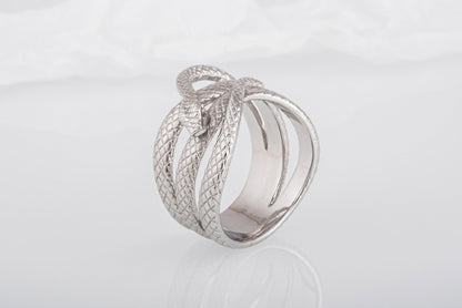 vkngjewelry Ring Handcrafted Midgard Snake Gold Ring