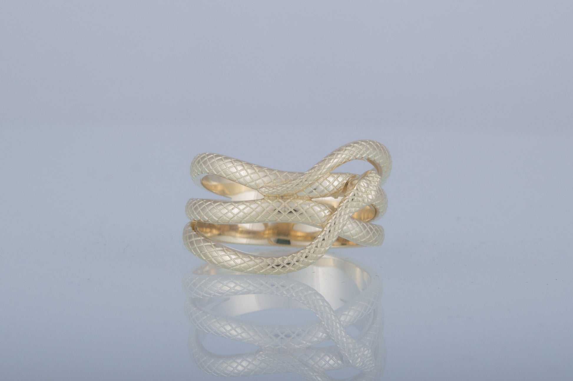 vkngjewelry Ring Handcrafted Midgard Snake Gold Ring