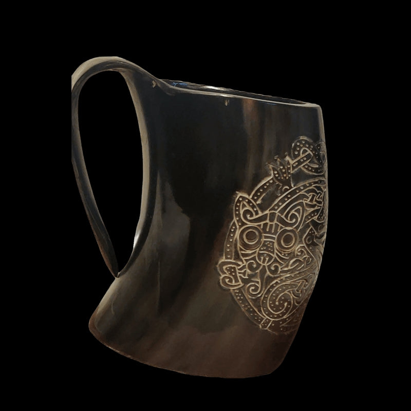 vkngjewelry home Handmade Mug - Celtic Cat