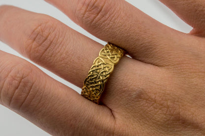 vkngjewelry Ring Handcrafted Norse Ornament Gold Ring