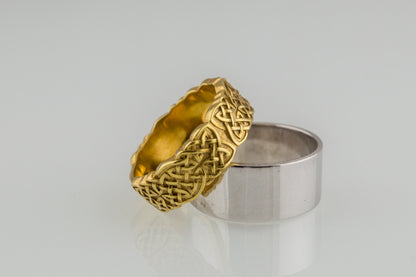 vkngjewelry Ring Handcrafted Norse Ornament Gold Ring