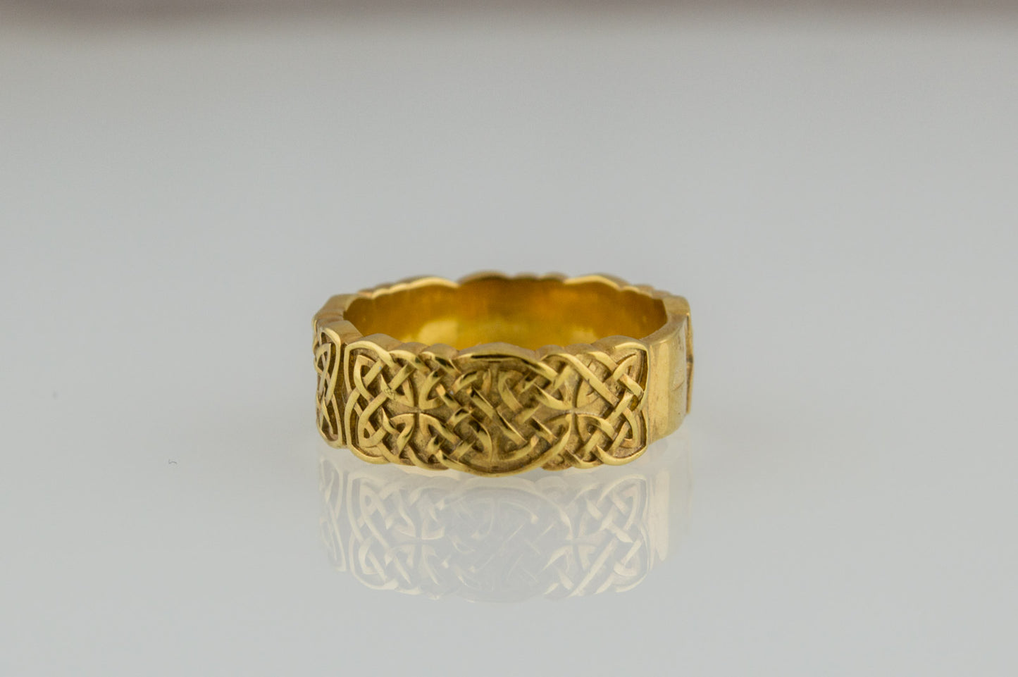 vkngjewelry Ring Handcrafted Norse Ornament Gold Ring