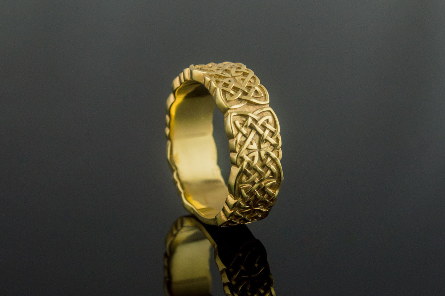 vkngjewelry Ring Handcrafted Norse Ornament Gold Ring
