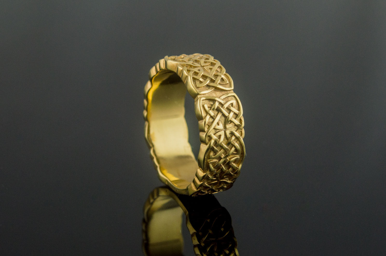 vkngjewelry Ring Handcrafted Norse Ornament Gold Ring
