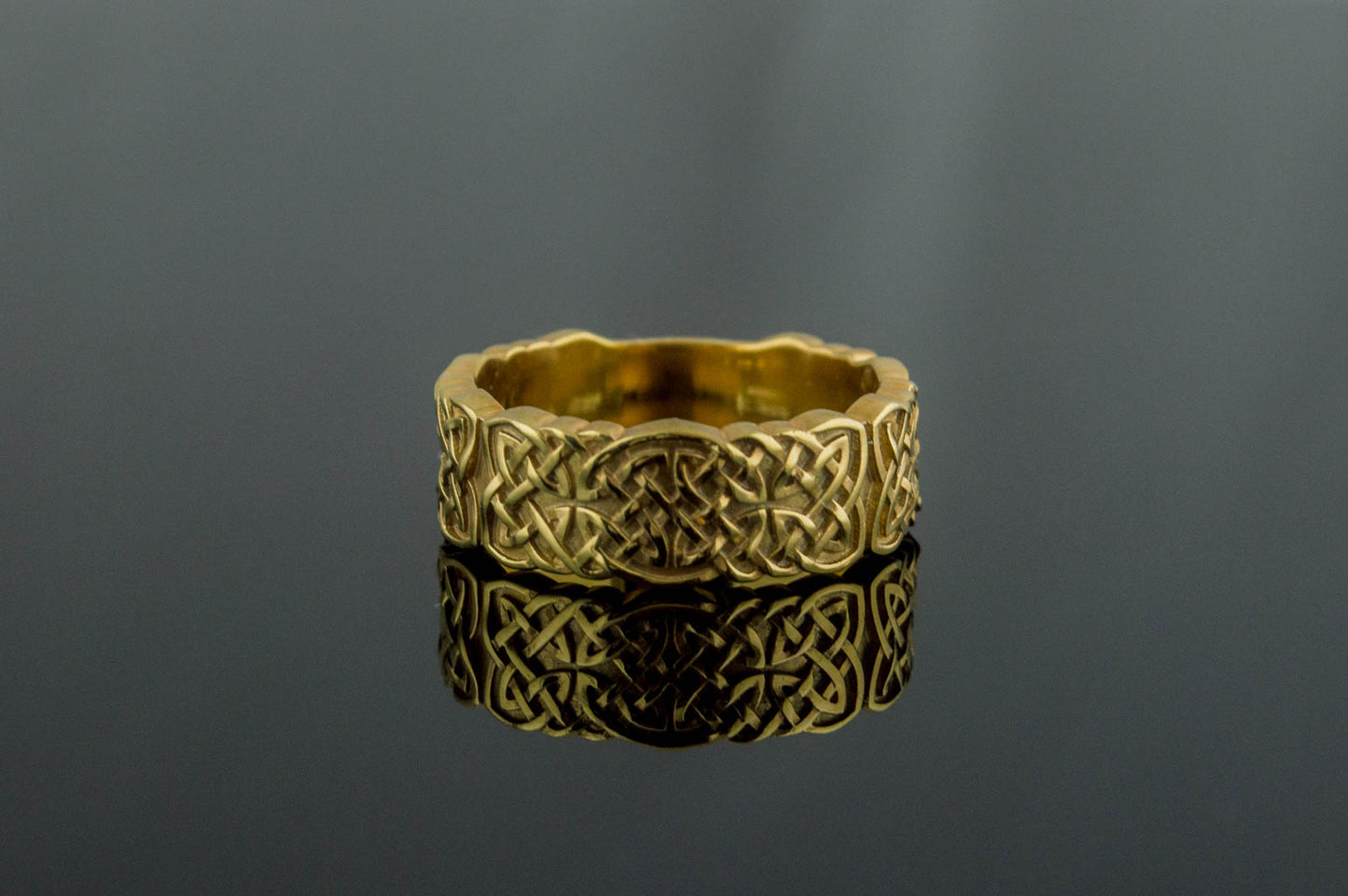 vkngjewelry Ring Handcrafted Norse Ornament Gold Ring