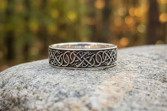 vkngjewelry Ring Handcrafted Norse Ornament Sterling Silver Ring
