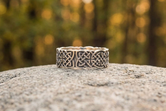 vkngjewelry Ring Handcrafted Norse Ornament Sterling Silver Unique Ring