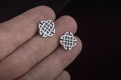vkngjewelry Cufflinks Handcrafted Norse Pattern v2 Sterling Silver Cufflinks