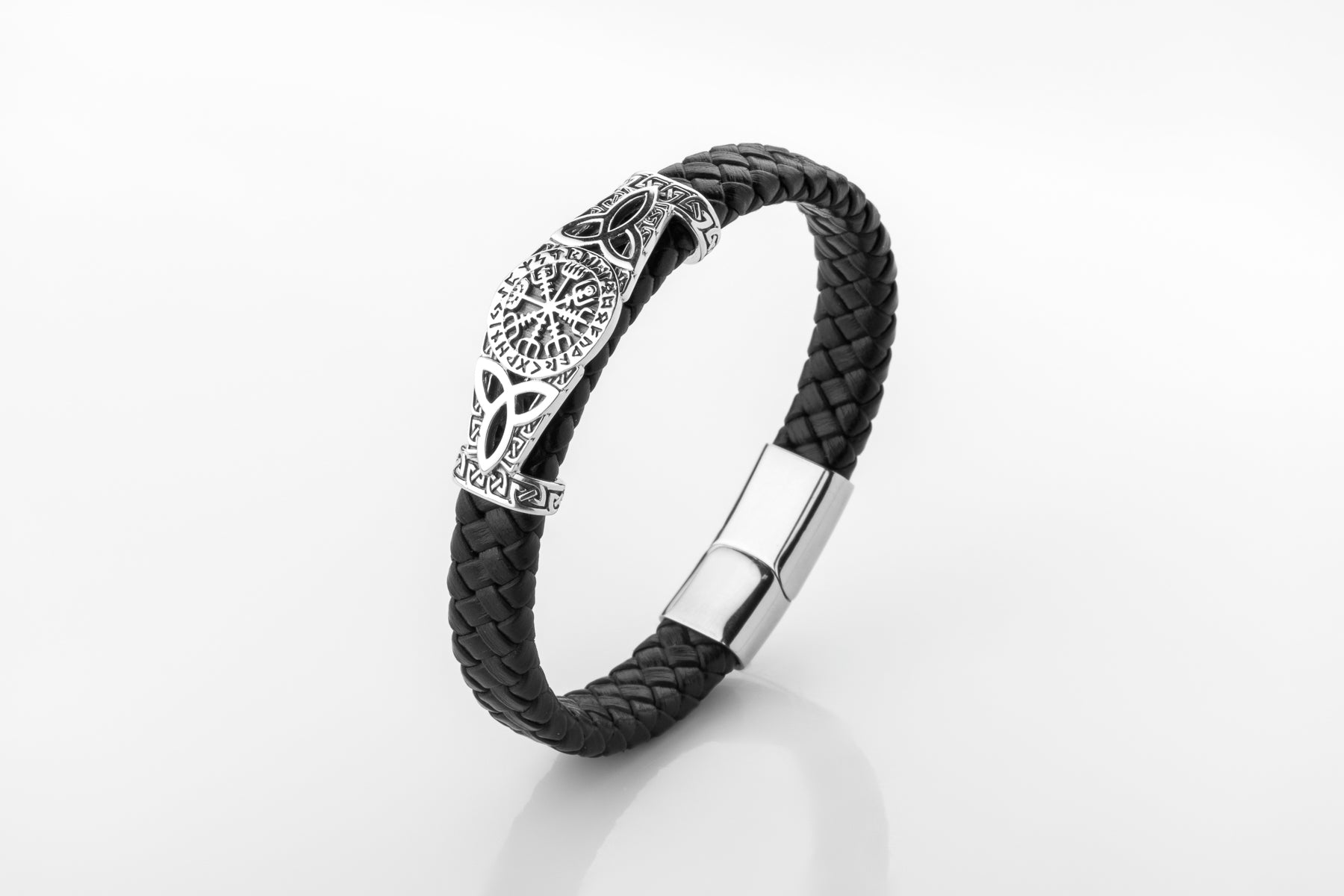 vkngjewelry Arm Ring Path of the North Leather Bracelet