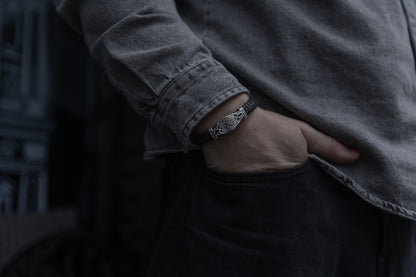 vkngjewelry Arm Ring Path of the North Leather Bracelet