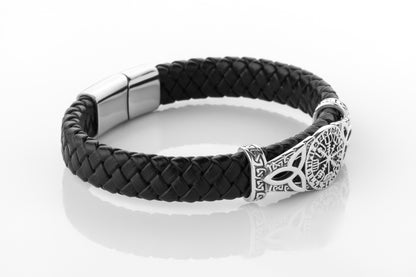 vkngjewelry Arm Ring Path of the North Leather Bracelet