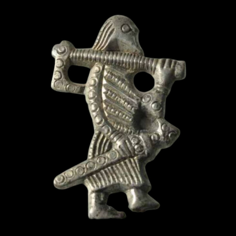 vkngjewelry Pendant Handcrafted Pendant"Warrior Amulet from Klahammar" bronze