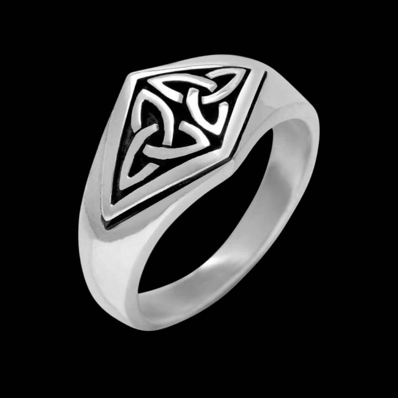 vkngjewelry Bagues 925 Sterling Silver Celtic Triquetra Ring