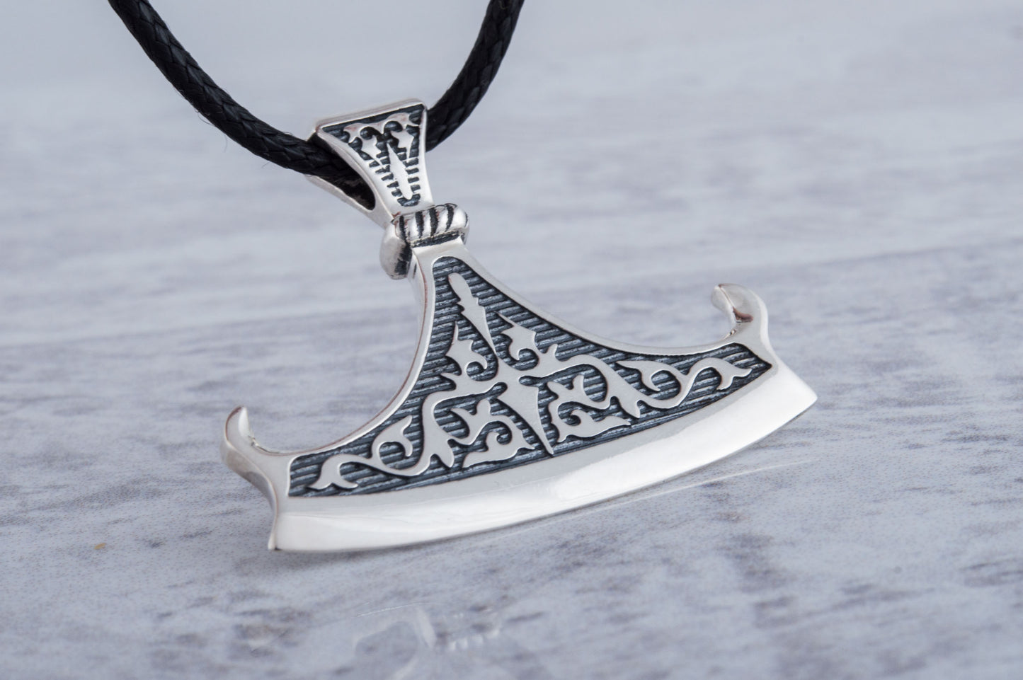 vkngjewelry Pendant Handcrafted  Perun Axe Blade Slavic Sterling Silver Pendant