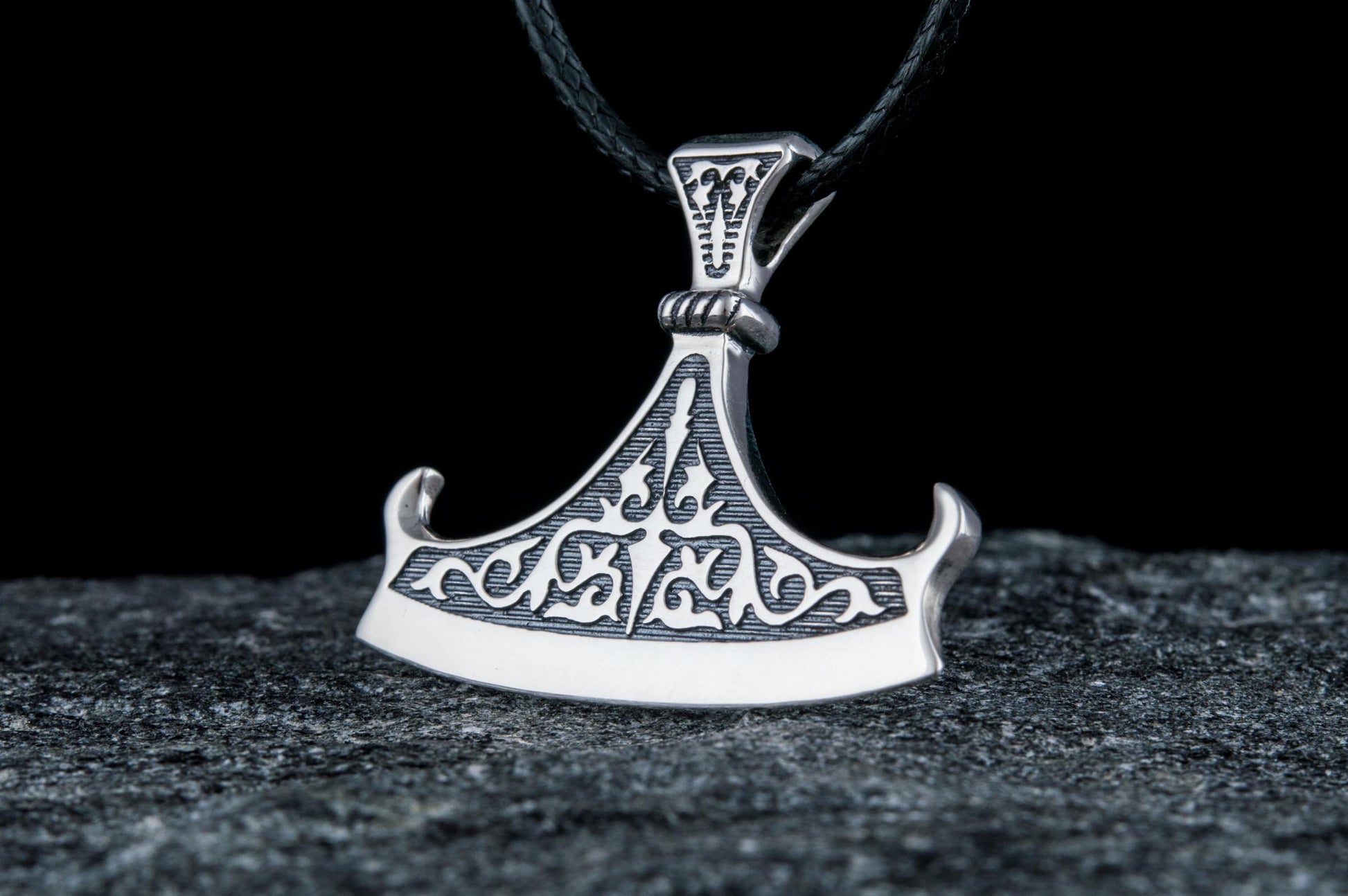 vkngjewelry Pendant Handcrafted  Perun Axe Blade Slavic Sterling Silver Pendant