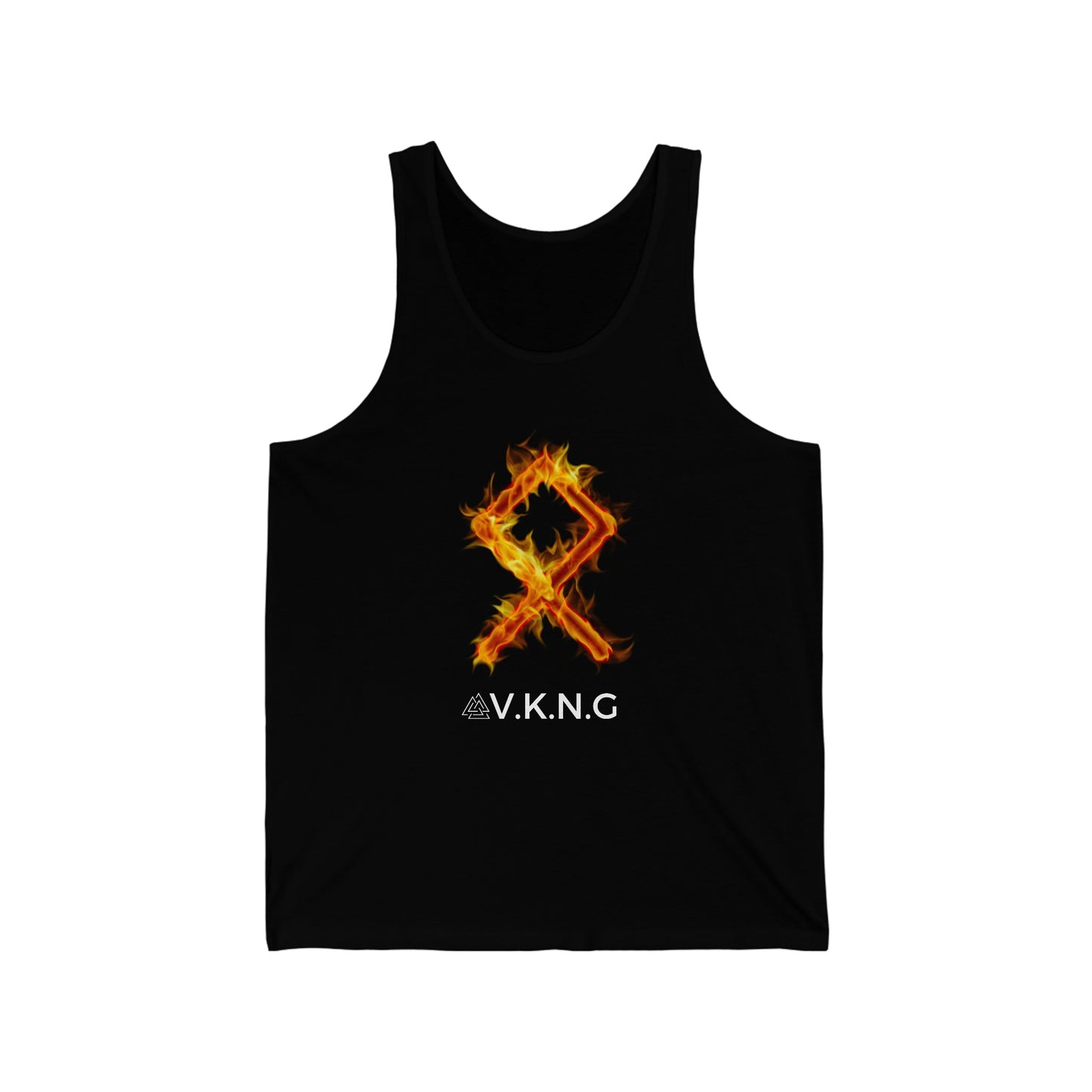 Printify Tank Top Othala Flaming Rune V.K.N.G™ Tank top