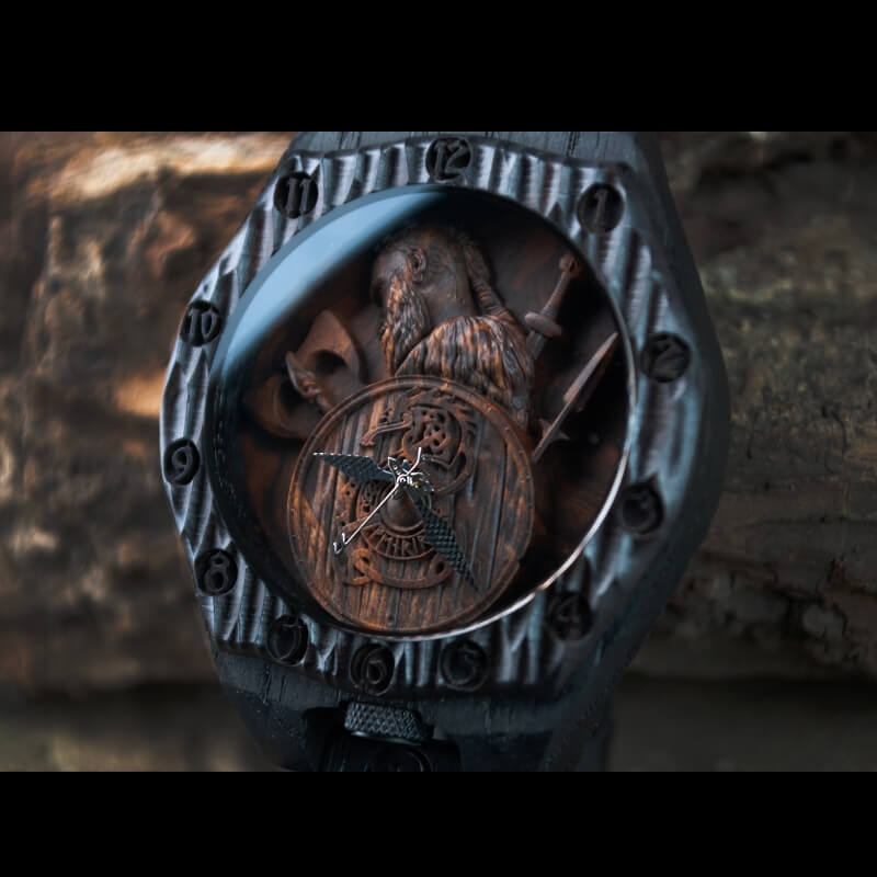 vkngjewelry Watches Ragnar Viking Wooden Watch