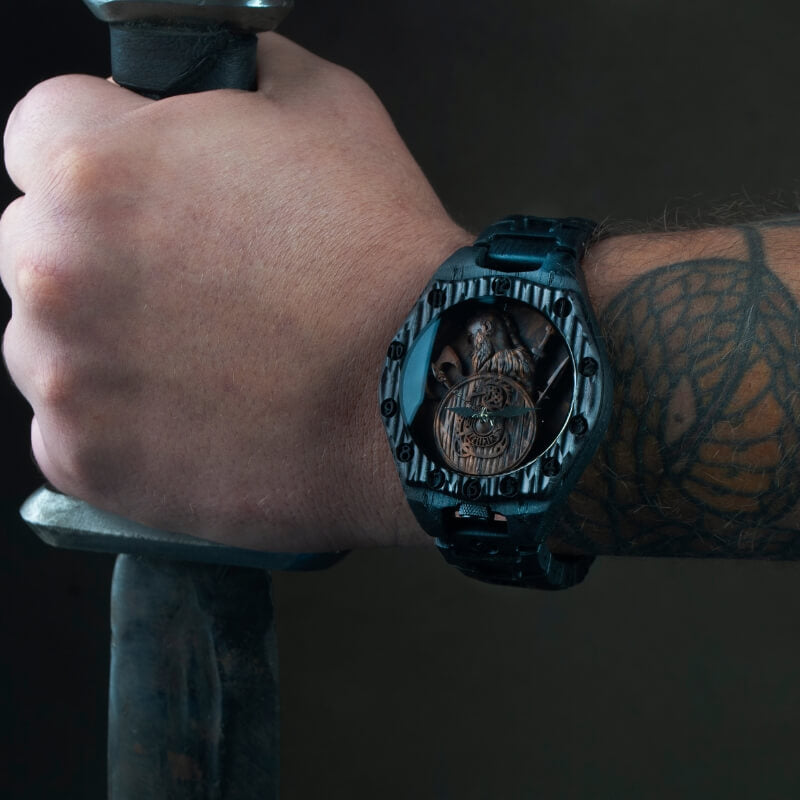 vkngjewelry Watches Warrior Viking Wooden Watch