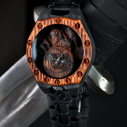 vkngjewelry Watches Warrior Viking Wooden Watch