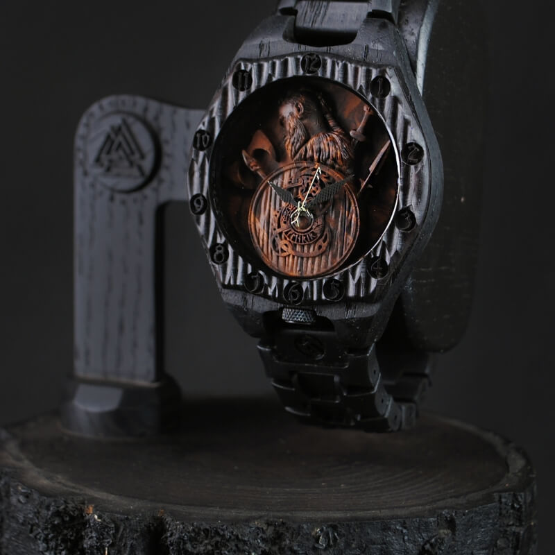 vkngjewelry Watches Warrior Viking Wooden Watch