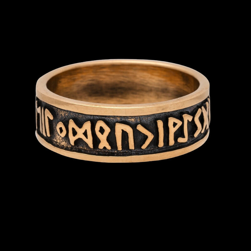 vkngjewelry Bagues Runic Circle Bronze Ring