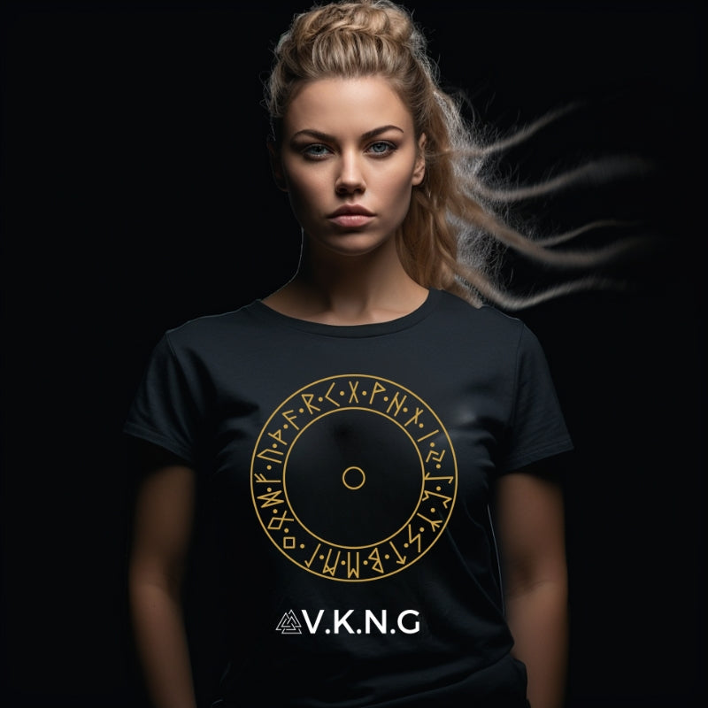 Printify T-Shirt Runic Shield V.K.N.G™  T-shirt Girly Cut