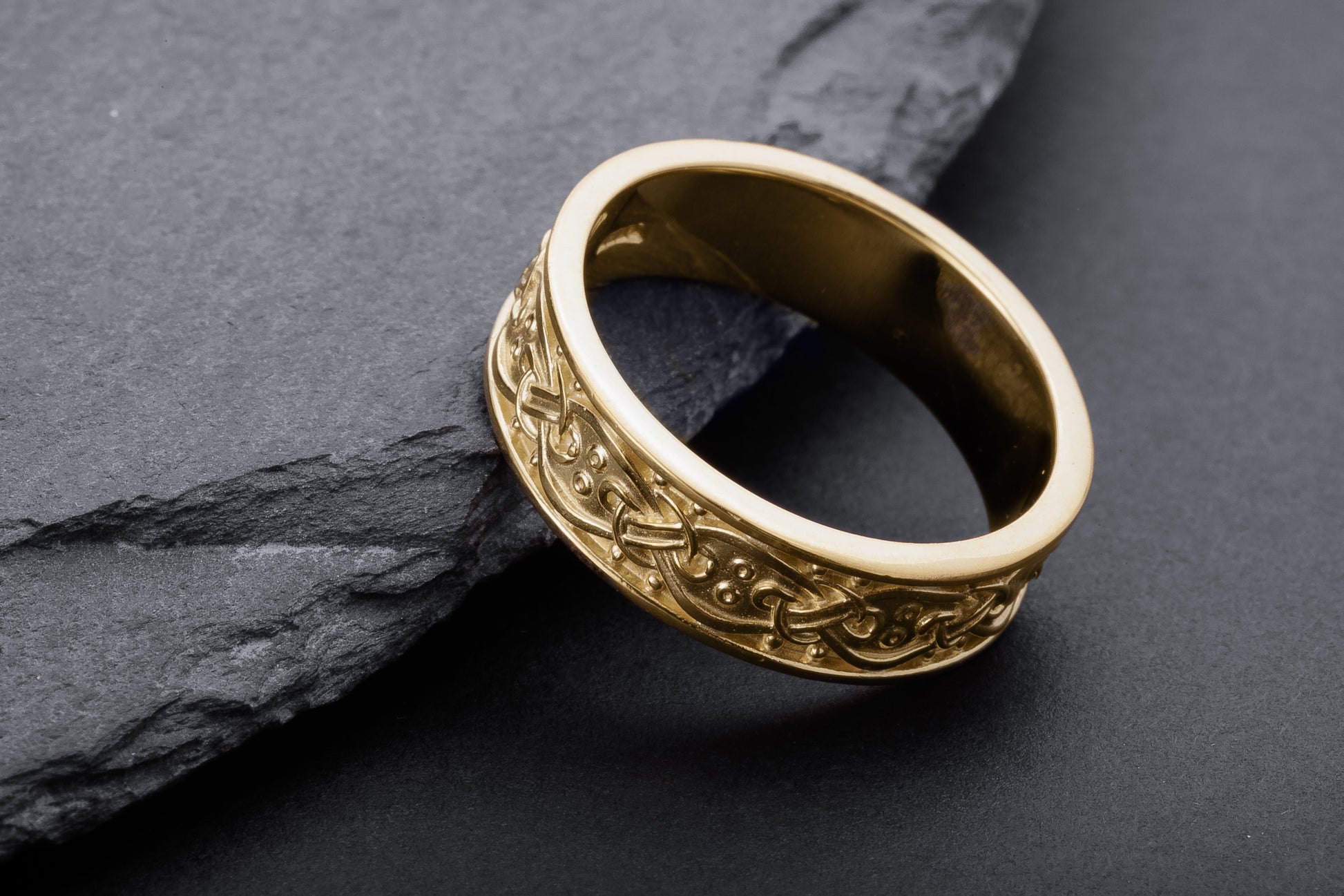 vkngjewelry Ring Handcrafted  Scandinavian Ornament Gold Ring