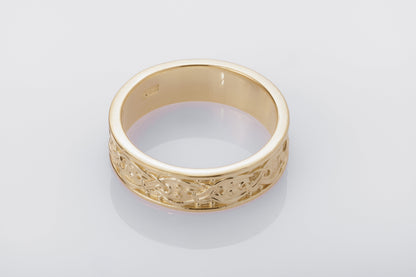 vkngjewelry Ring Handcrafted  Scandinavian Ornament Gold Ring
