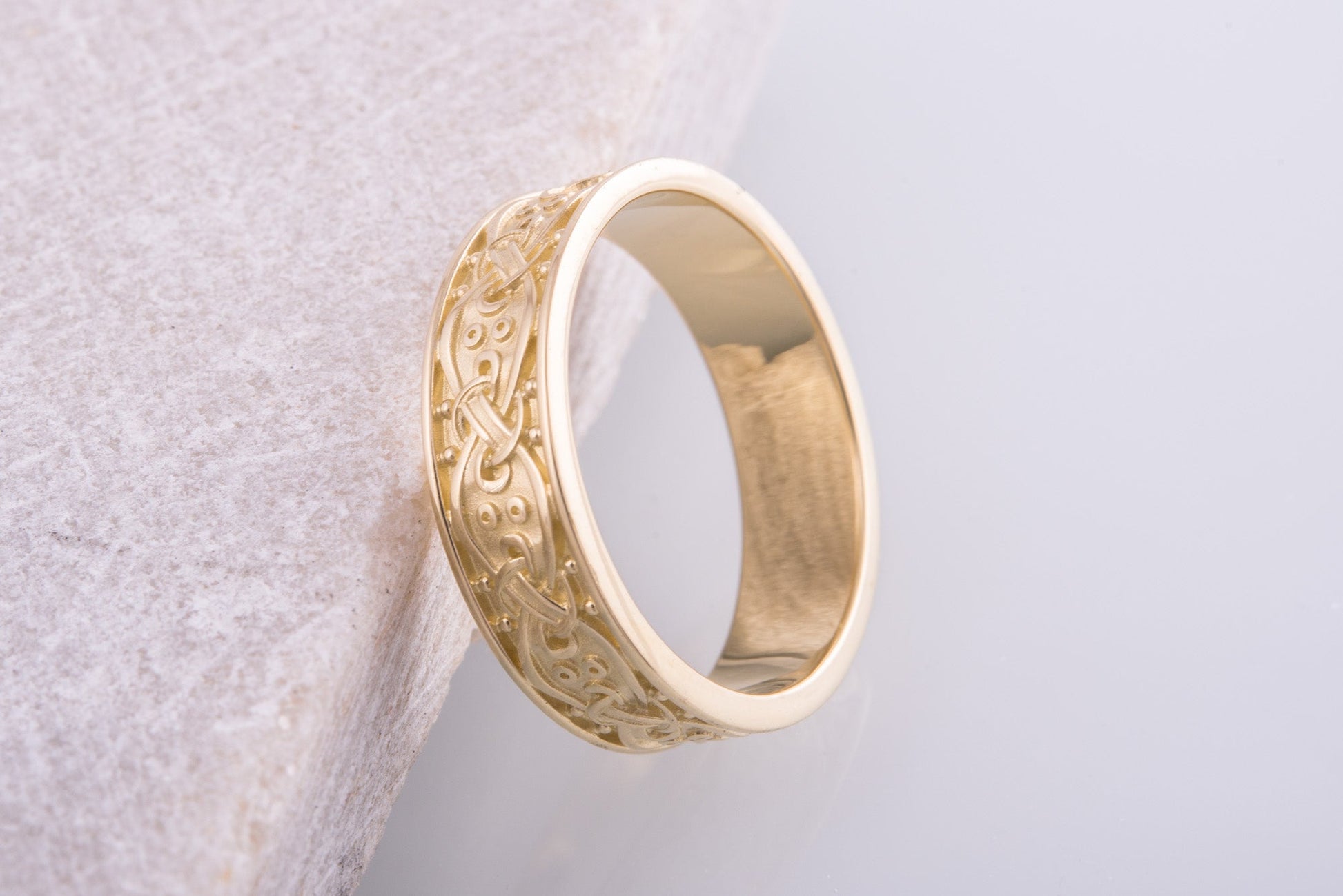 vkngjewelry Ring Handcrafted  Scandinavian Ornament Gold Ring