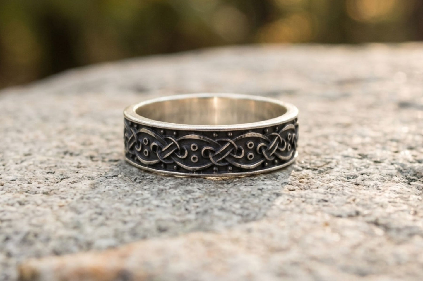 vkngjewelry Ring Handcrafted  Scandinavian Ornament Silver Sterling Ring