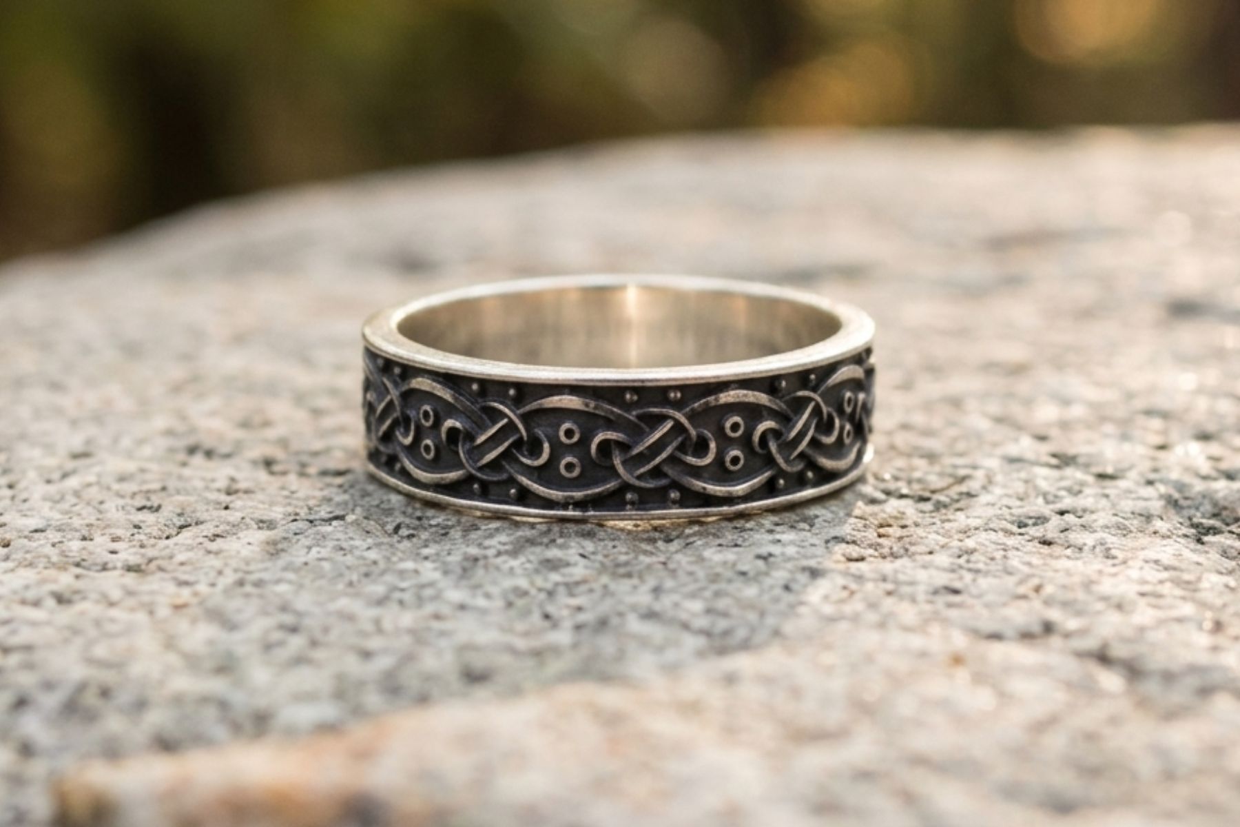 vkngjewelry Ring Handcrafted  Scandinavian Ornament Silver Sterling Ring