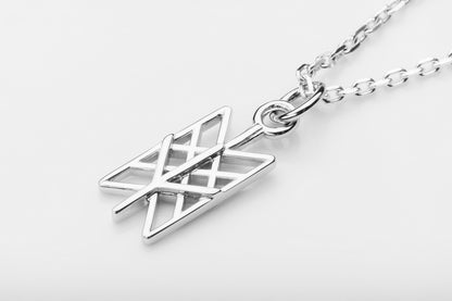 vkngjewelry Pendant Silver Celtic Pendant With Algiz Rune