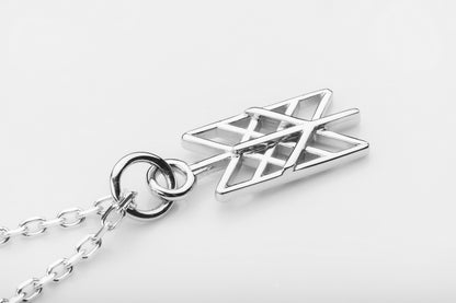 vkngjewelry Pendant Silver Celtic Pendant With Algiz Rune