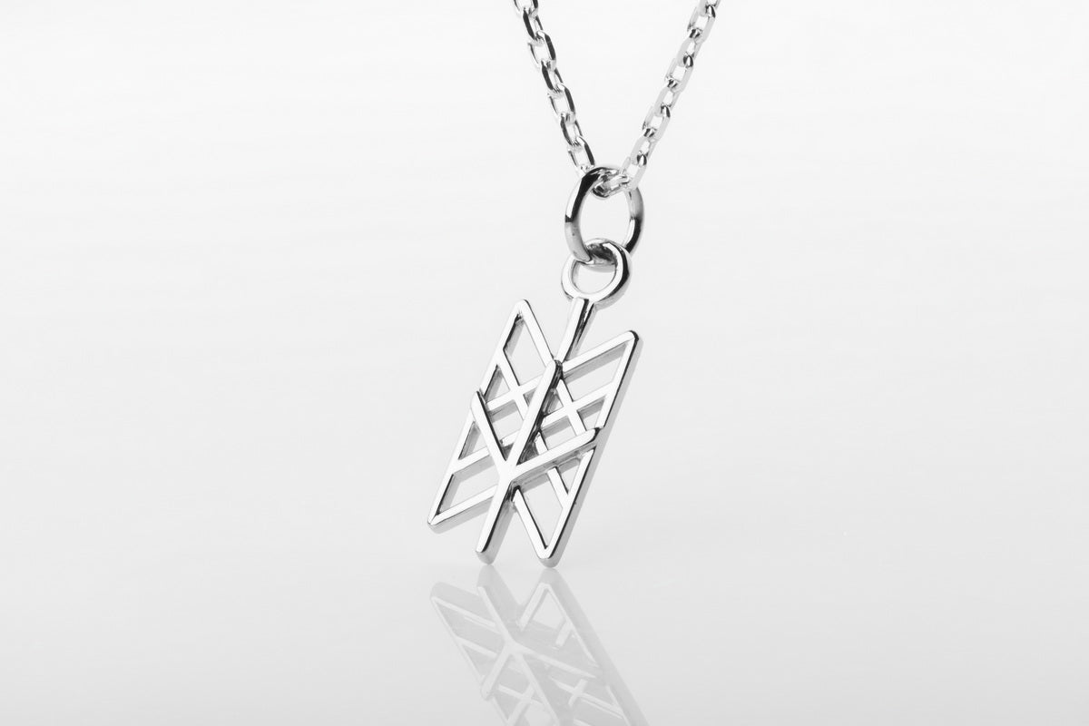 vkngjewelry Pendant Silver Celtic Pendant With Algiz Rune