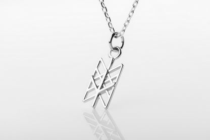 vkngjewelry Pendant Silver Celtic Pendant With Algiz Rune