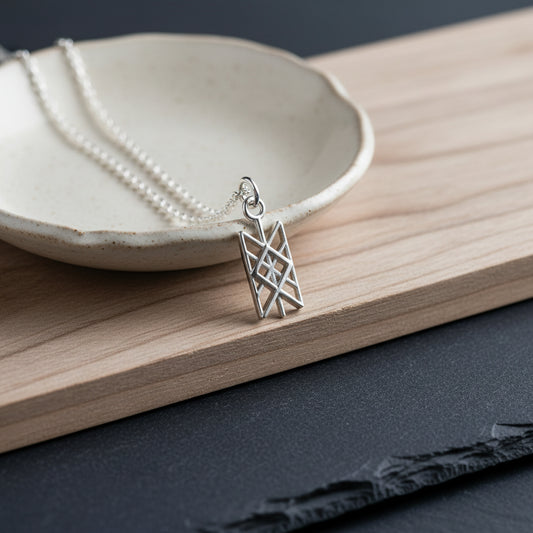 vkngjewelry Pendant Silver Celtic Pendant With Othala Rune