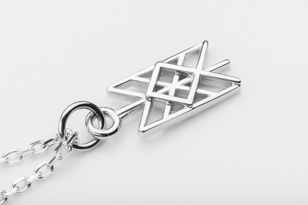 vkngjewelry Pendant Silver Celtic Pendant With Othala Rune