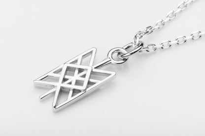 vkngjewelry Pendant Silver Celtic Pendant With Othala Rune