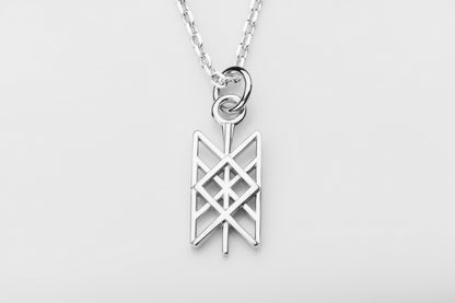 vkngjewelry Pendant Silver Celtic Pendant With Othala Rune