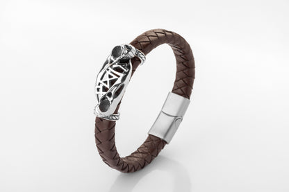 vkngjewelry Arm Ring Silver Odin’s Mark Bracelet, Handmade Viking Jewelry