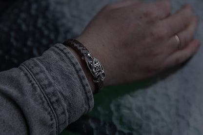 vkngjewelry Arm Ring Silver Odin’s Mark Bracelet, Handmade Viking Jewelry