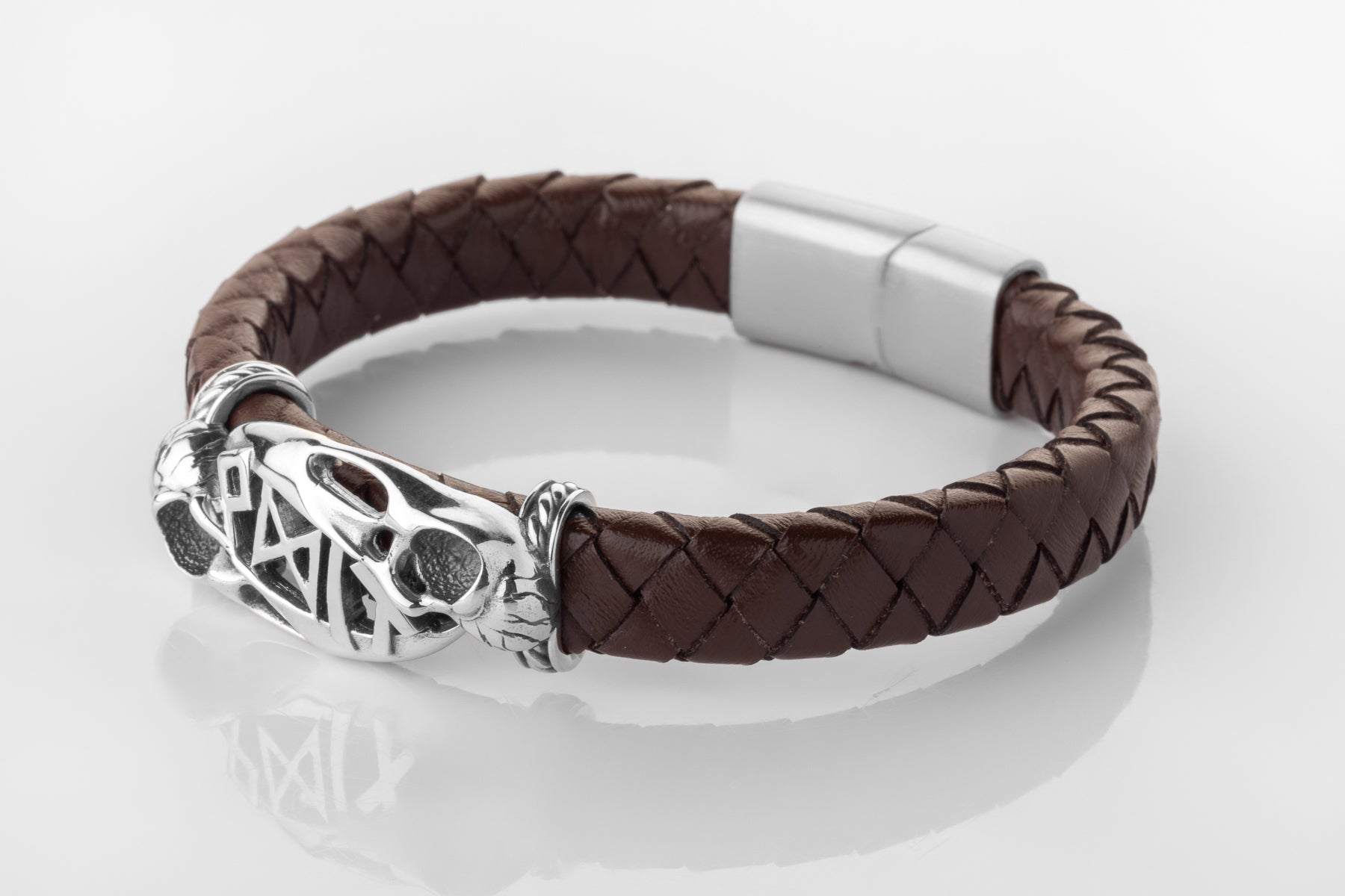 vkngjewelry Arm Ring Silver Odin’s Mark Bracelet, Handmade Viking Jewelry