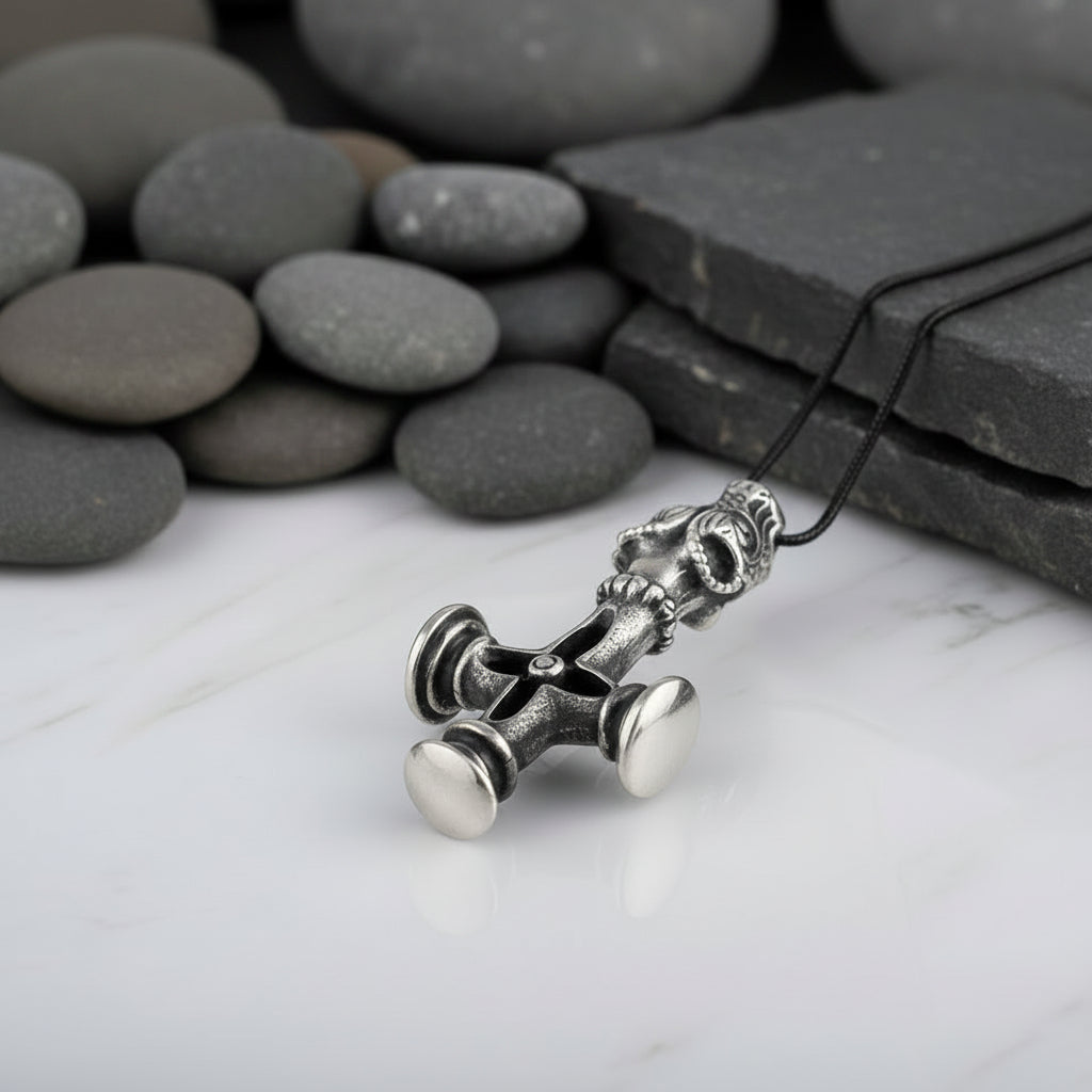 vkngjewelry Pendant Handcrafted Vargkors Silver Pendant