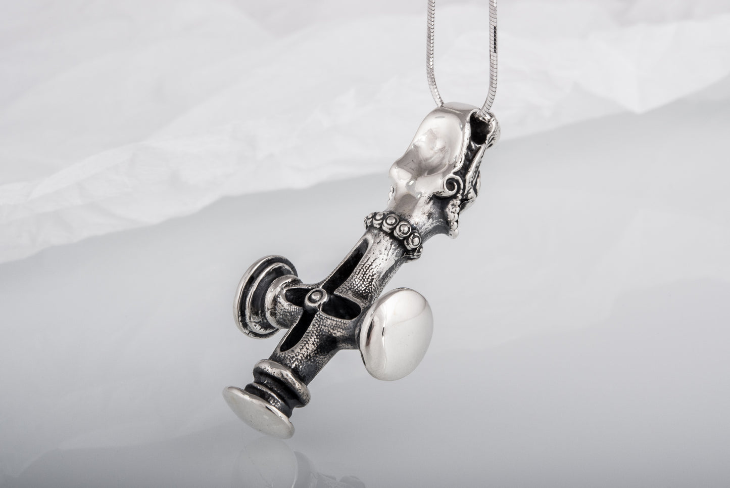 vkngjewelry Pendant Handcrafted Vargkors Silver Pendant