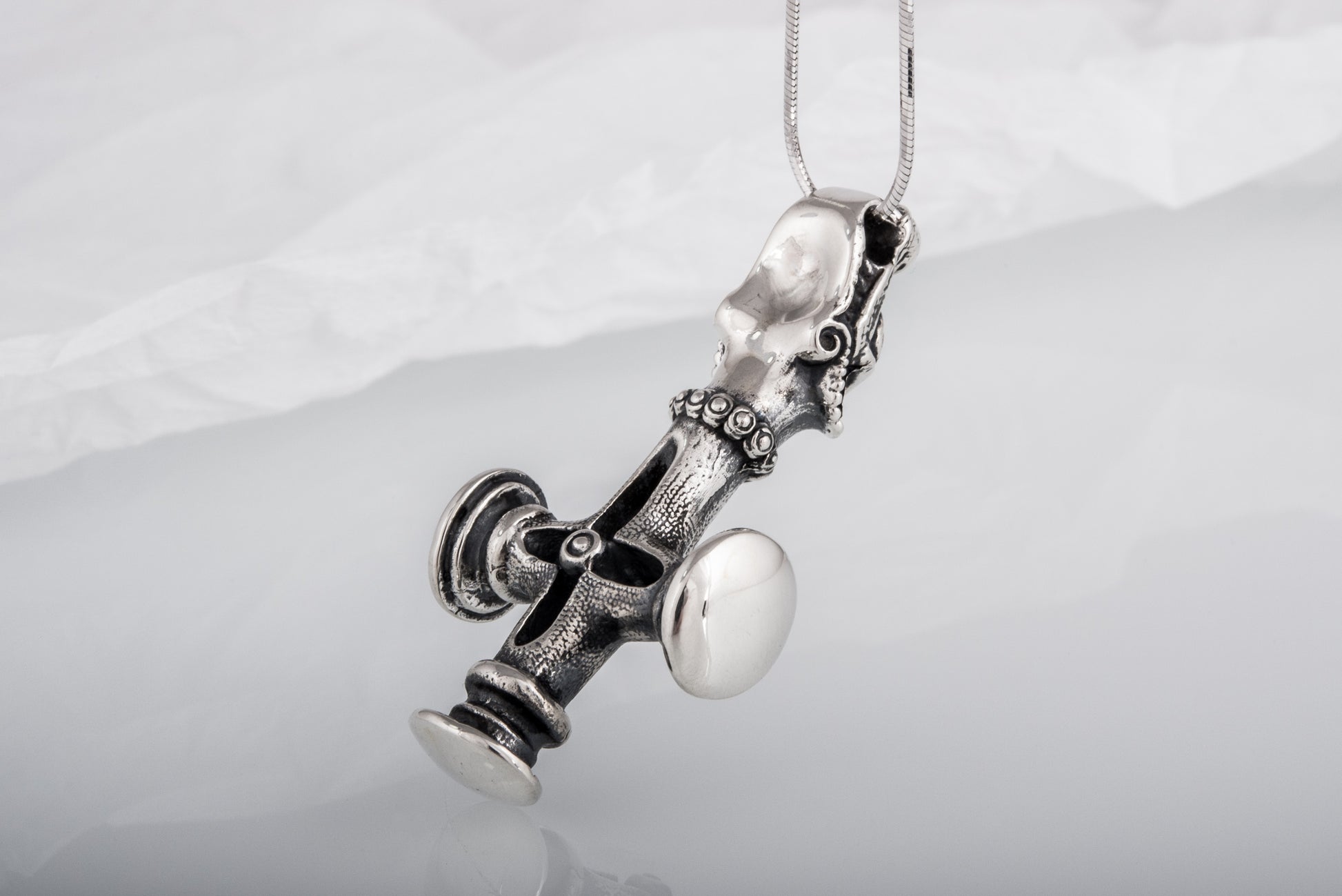 vkngjewelry Pendant Handcrafted Vargkors Silver Pendant