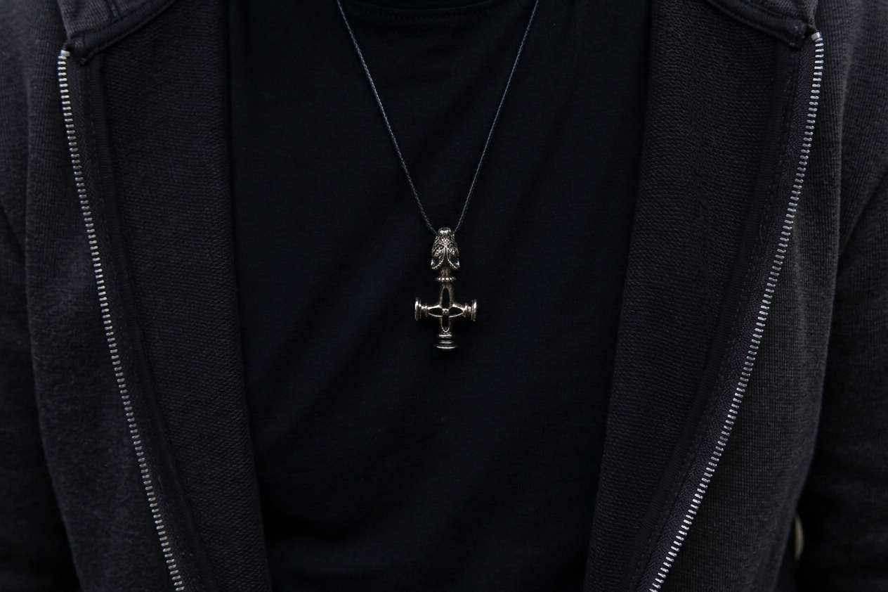 vkngjewelry Pendant Handcrafted Vargkors Silver Pendant